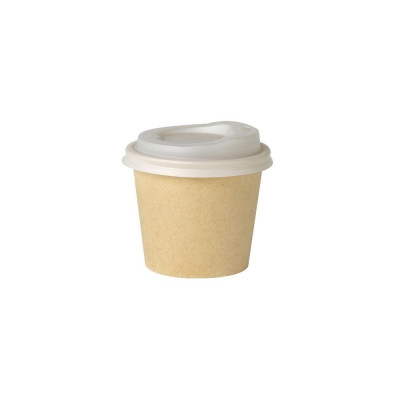 Papierový pohár na kávu 100 ml nebielený | Ecobal.sk