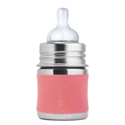 Pura® nerezová dojčenská fľaša 150ml Rose